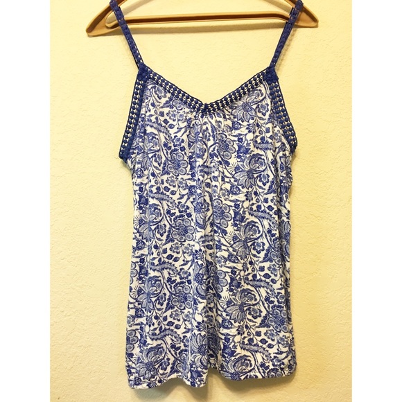 Lucky Brand Blue Tank - Picture 2 of 4